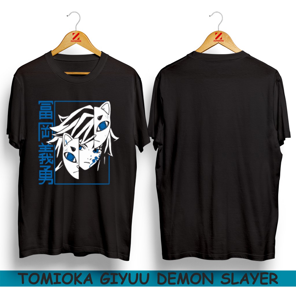 Kaos Anime Tomioka Giyuu Demon Slayer Kimetsu No Yaiba Japan Kanji Manga
