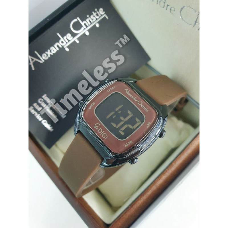 jam tangan wanita alexandre christie ac 9335 LH Brown
