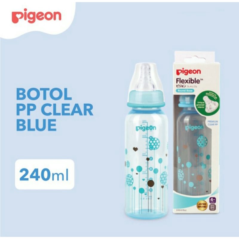 PIGEON Botol Susu PP Clear RP 240ml Standard Neck baby bottle Botol Dot Feeding Bottle