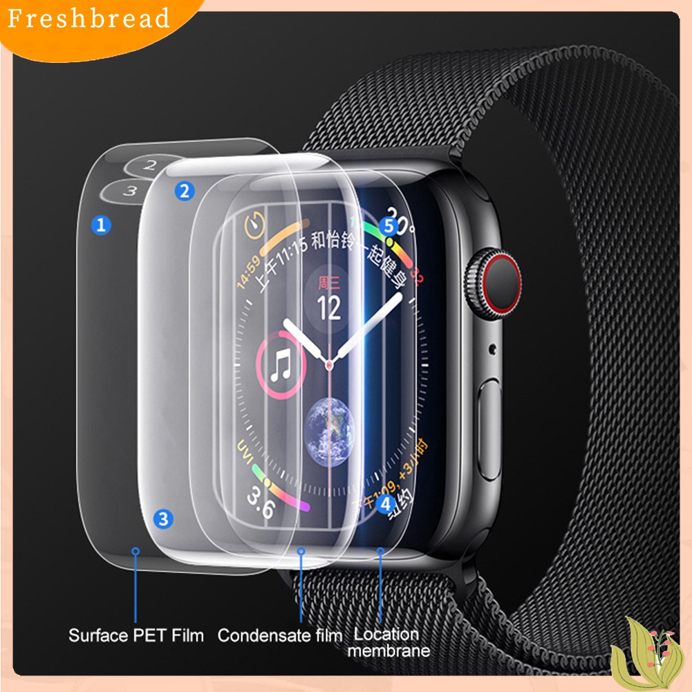 Terlaris 3Pcs 38/40/42/44mm Smart Watch Screen Protective Film Cover for iWatch 1/2/3/4