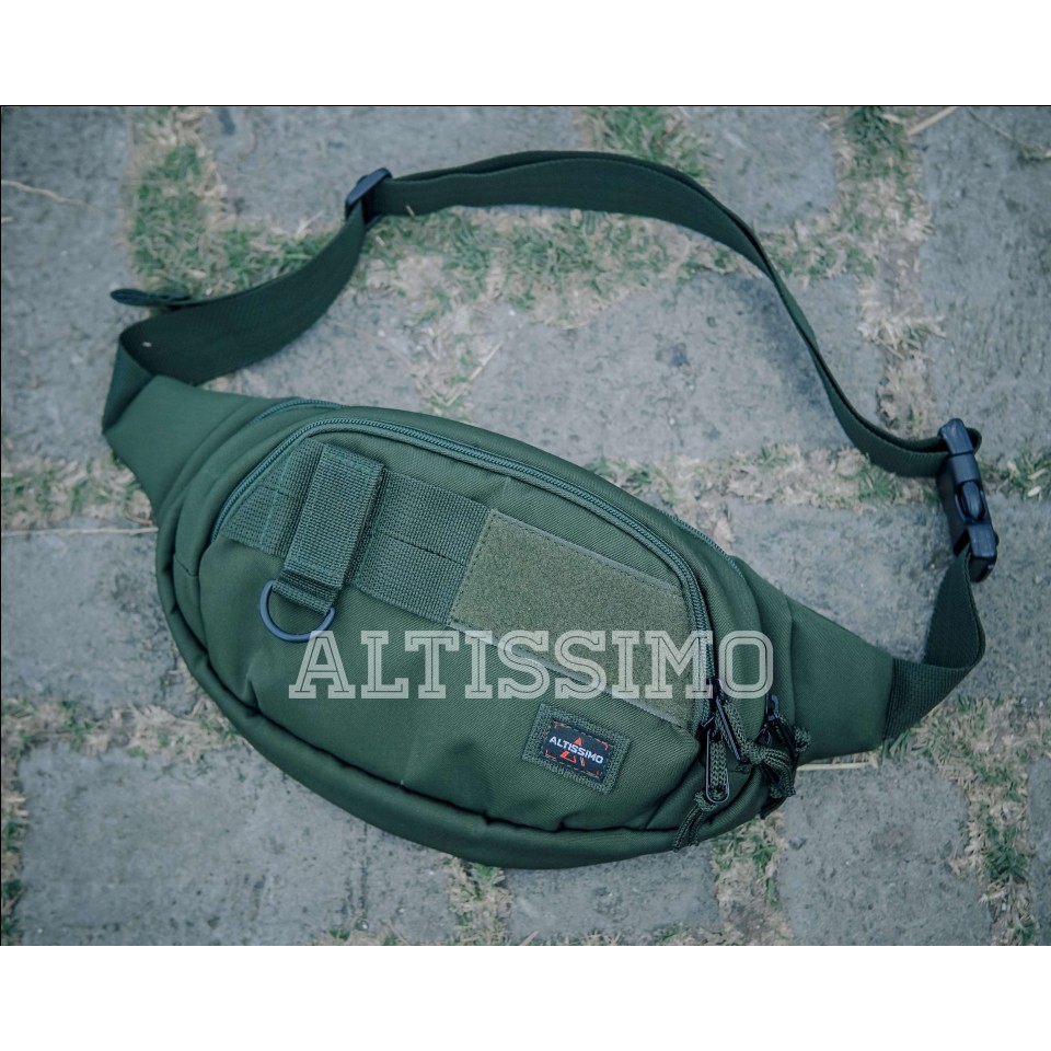 Tas Tactical Army Waistbag Polisi Brimob Militer Selempang Tentara Loreng TNI Altissimo