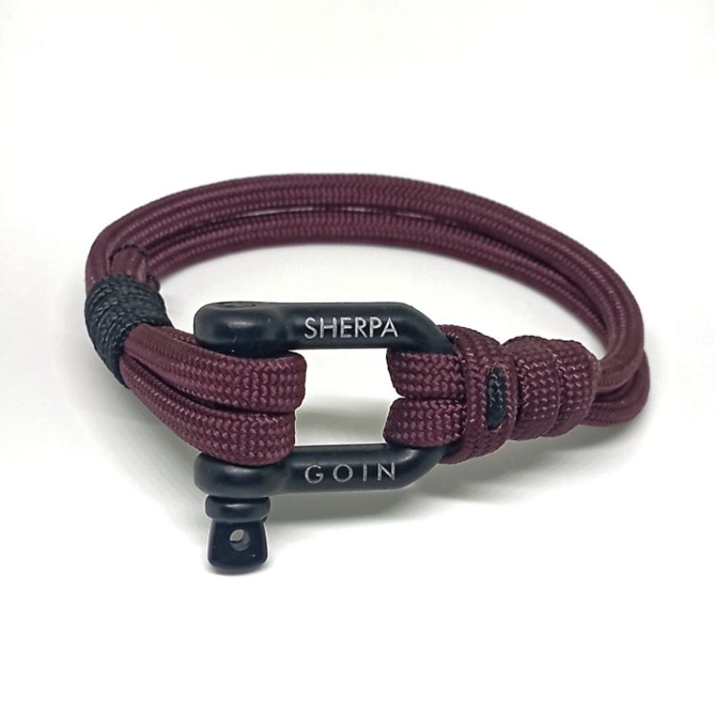 Gelang shackle nautical maroon