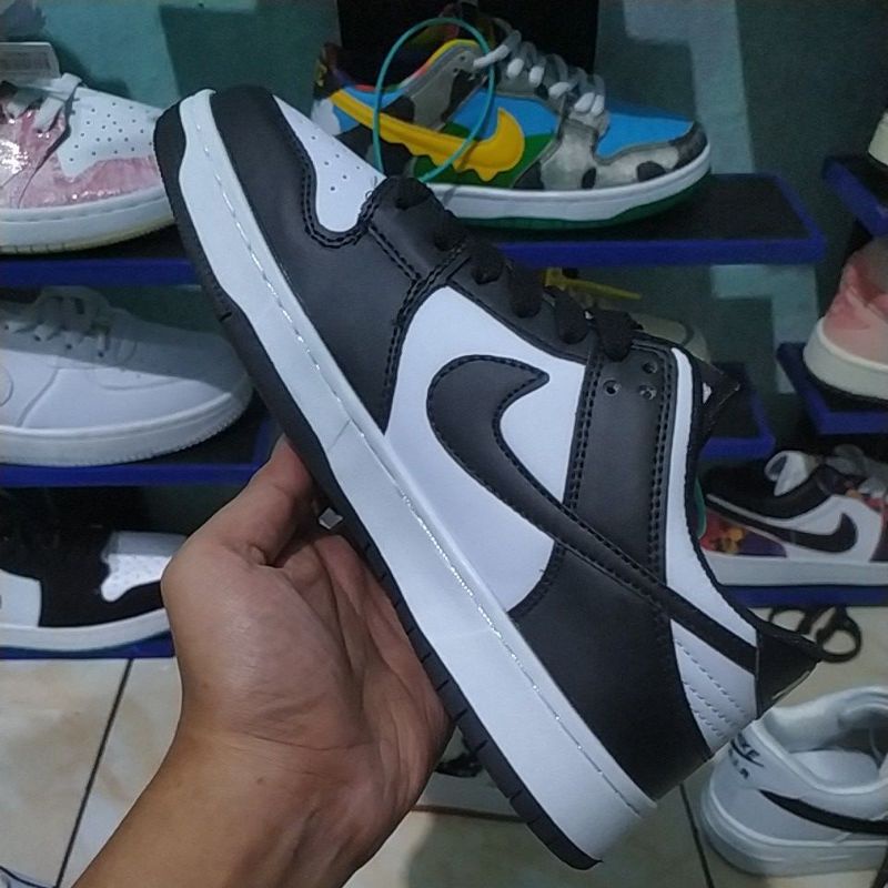 Sepatu Nkie SB Dunk Low Panda Black White Hitam Putih Import Quality