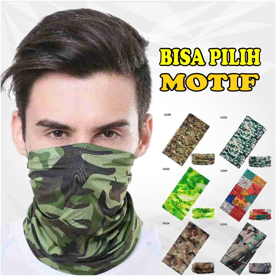 MASKER BAFF MULTIFUNGSI PRIA BANDANA AKSESORIS MASKER BAF MOTOR BAPPFF RIDING MASKER BAP AKSESORIS M