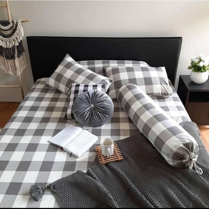SPREI AESTHETIC VIRAL MOTIF KOTAK KOTAK UK. 120,160,180,200,EMILY SRIES