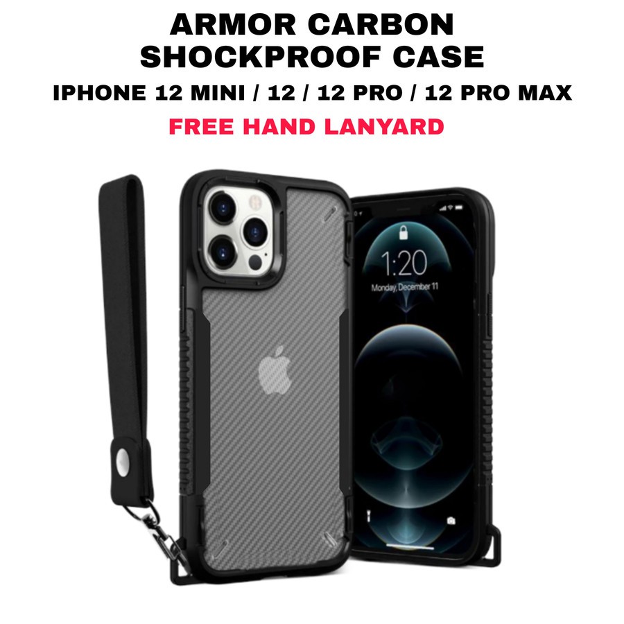 Iphone 12 Mini / 12 / 12 Pro / 12 Pro Max Casing Armor Carbon Shockproof Case IPHONE12 MINI/IPHONE12