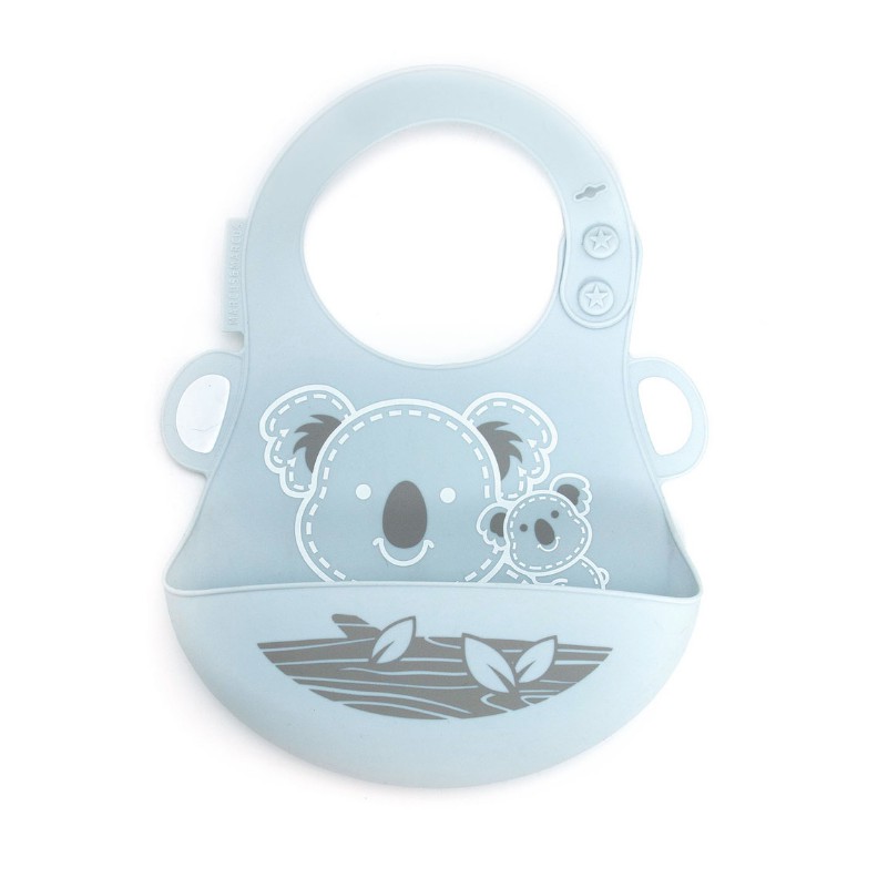 Marcus &amp; Marcus - Baby Bib Grey Koala