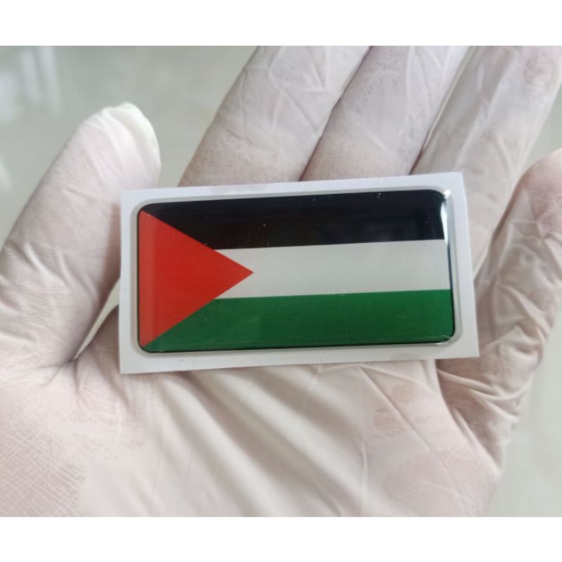 

Stiker bendera Palestina/stiker resin lentur