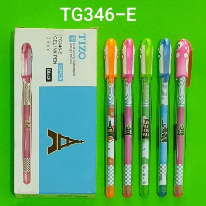 

PULPEN GEL TIZO TG-346E/12 PCS