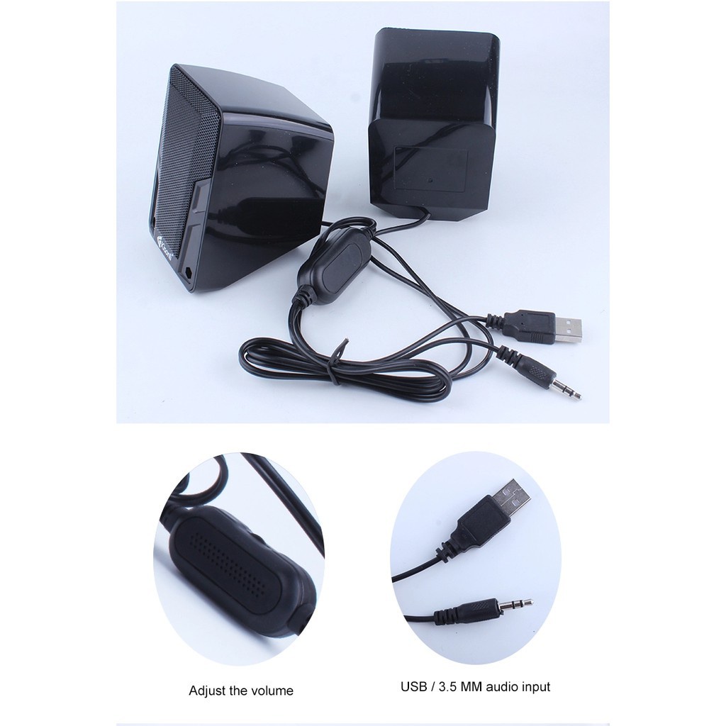 Gaming Speaker  Laptop / Komputer Multimedia Dual Bass With Switch Volume Control - A505