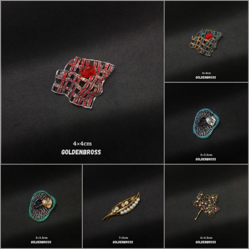 Bros dada aksesoris wanita/bros berlian imitasi/fashion wanita