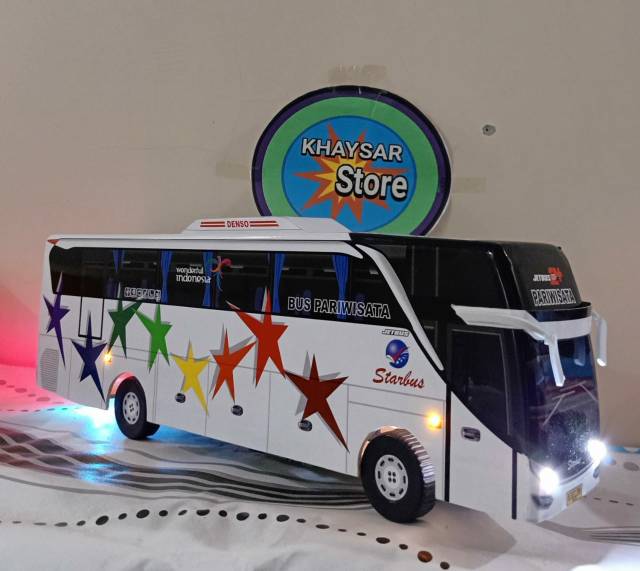 Miniatur Bus shd STAR BUS plus LAMPU