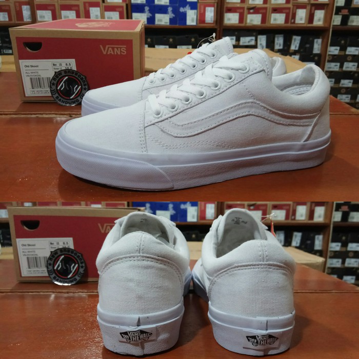  Gambar  Sepatu  Vans  Putih Polos Gambar  Sepatu 