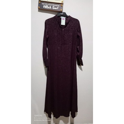 Gamis Marzan Raisin Embos size XS Aline