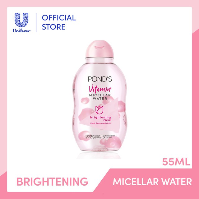 POND'S / PONDS MICELLAR WATER BRIGHTENING ROSE - 55ML