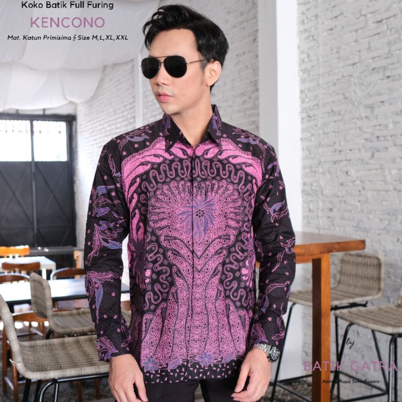 Batik Pria Lengan Panjang Kencono Full Furing