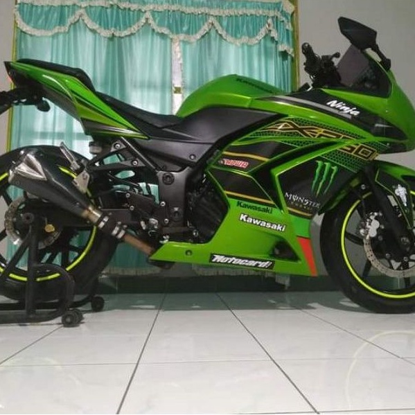 striping variasi list stiker motor kawasaki ninja karbu 250 stiker ninja 250 karbu ready stok