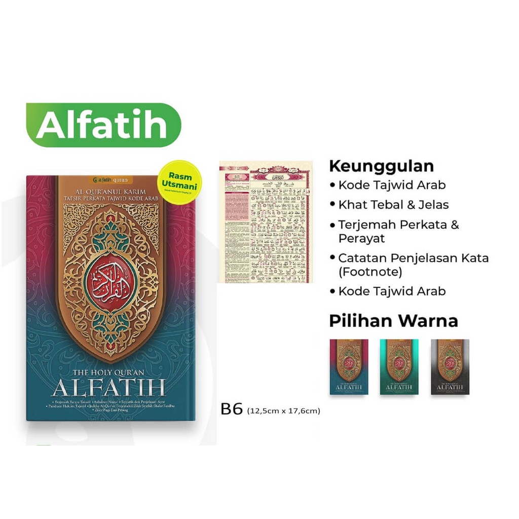 Mushaf Al Quran Al Fatih Tafsir Perkata