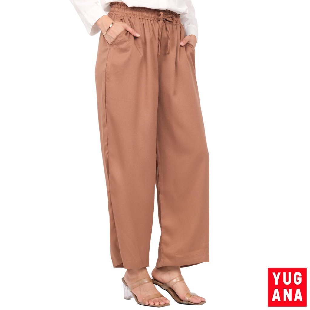 YUGANA - C.HOTTY Celana Kulot Wanita Celana Cewek Terbaru Murah Panjang Pendek Warna Navy Maroon Arm