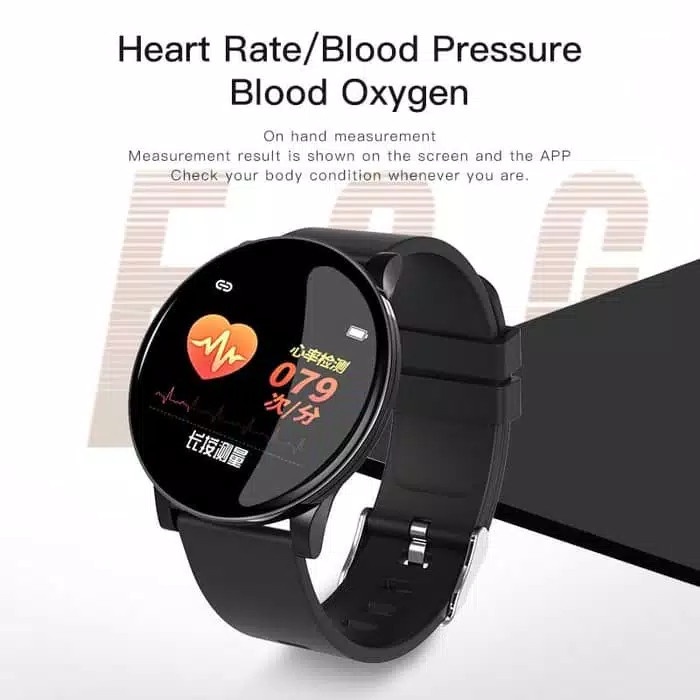 JAM TANGAN SMARTWATCH W8 SPORTY BRACELET HEART RATE SENSOR TAHAN AIR