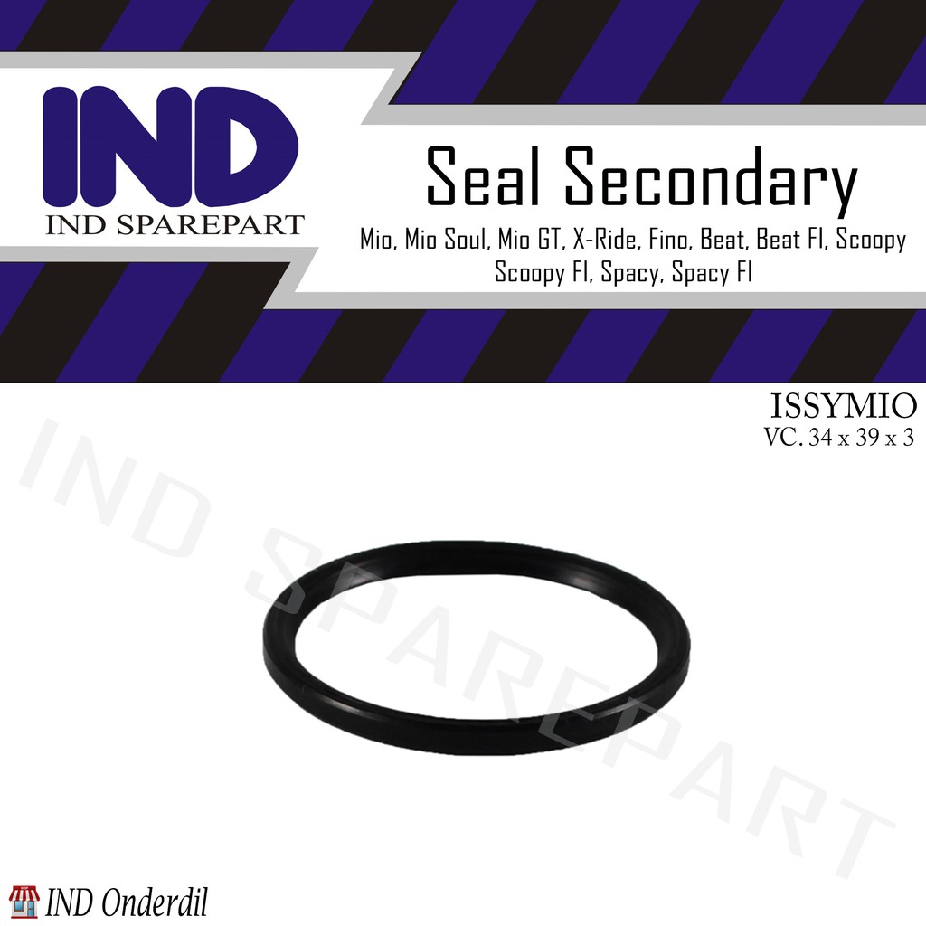 Seal/Sil/Oring Seconday As Pully/Pulley Driven Face CVT Mio/Soul/Beat/Scoopy/Spacy/Fino/34x39x3