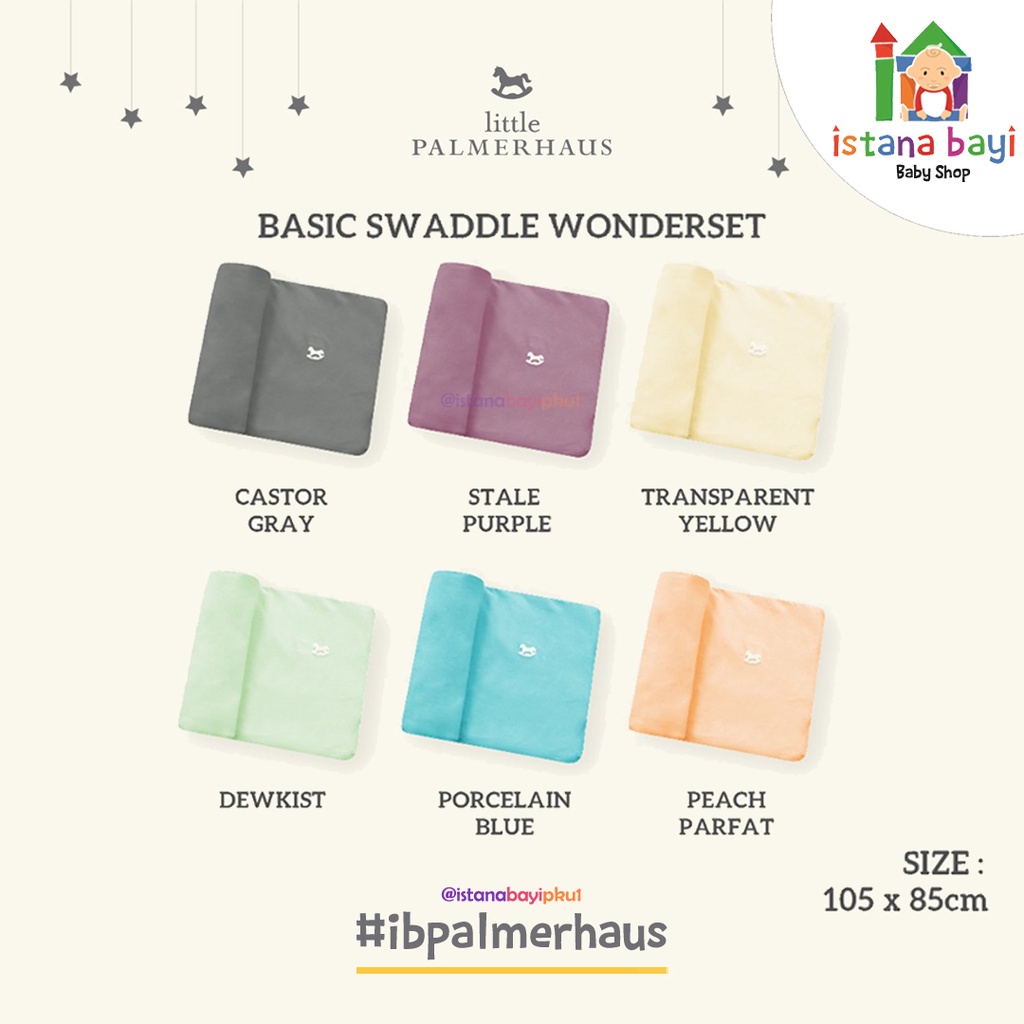 Little Palmerhaus Basic Sweaddle Polos - Bedong Bayi