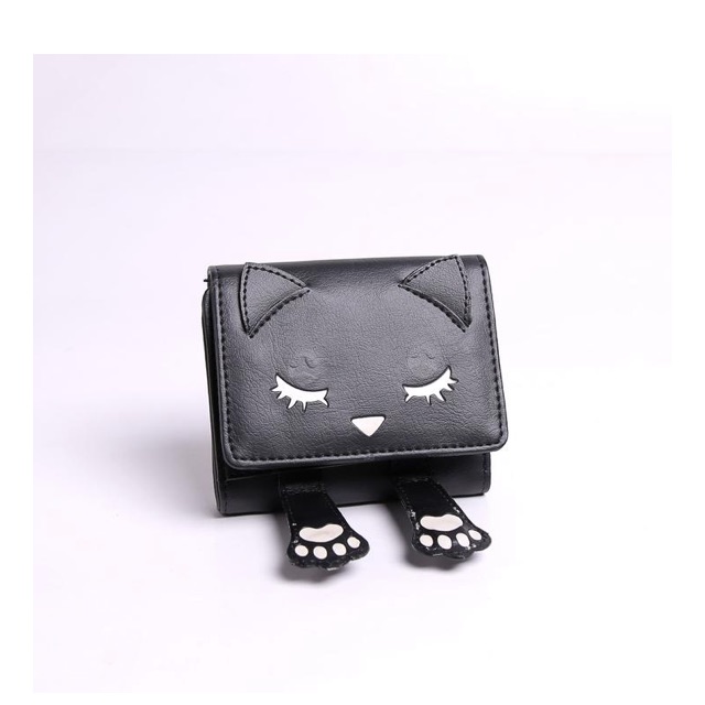 DCH 693120 Dompet Chatelain Hiding Cat Milk Teddy Wallet