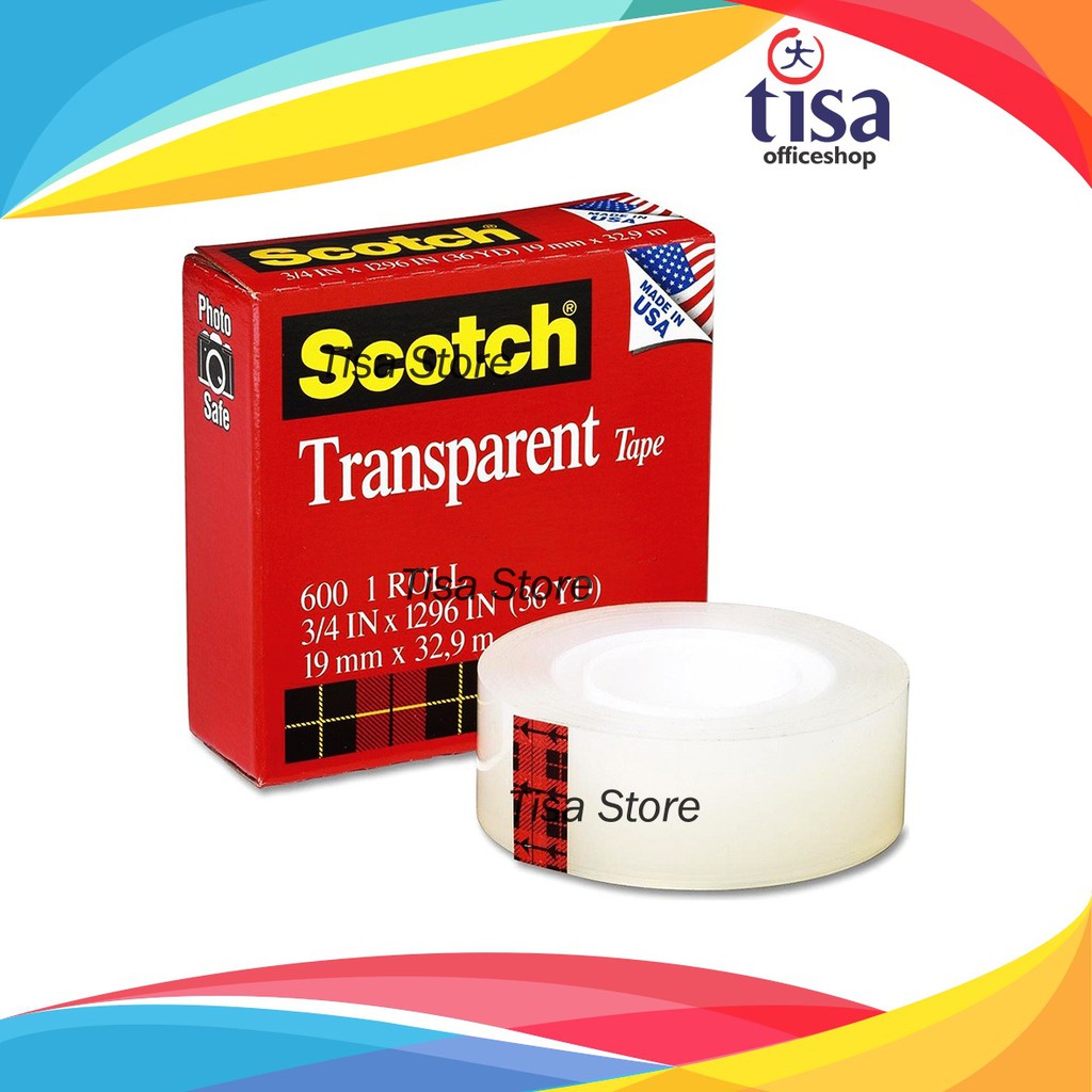 

Scotch Transparent Tape 3M 600 [3/4 in x 36 Yd]