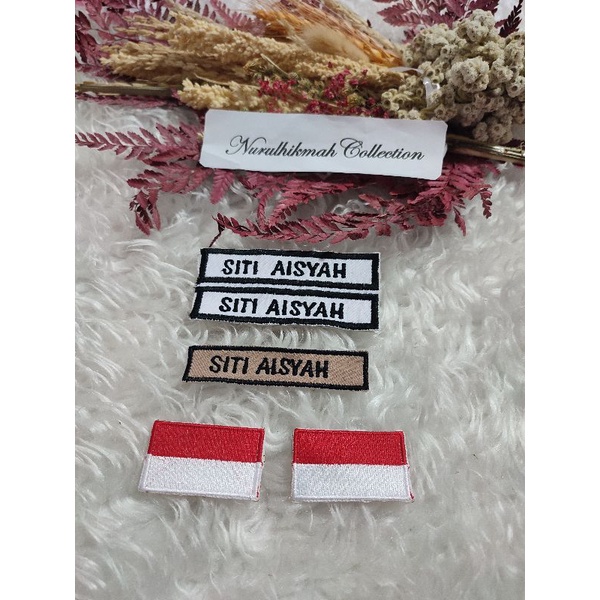 Bet/Papan Nama + Bendera/ Atribut Sekolah SD/SMP/SMA Paket Hemat