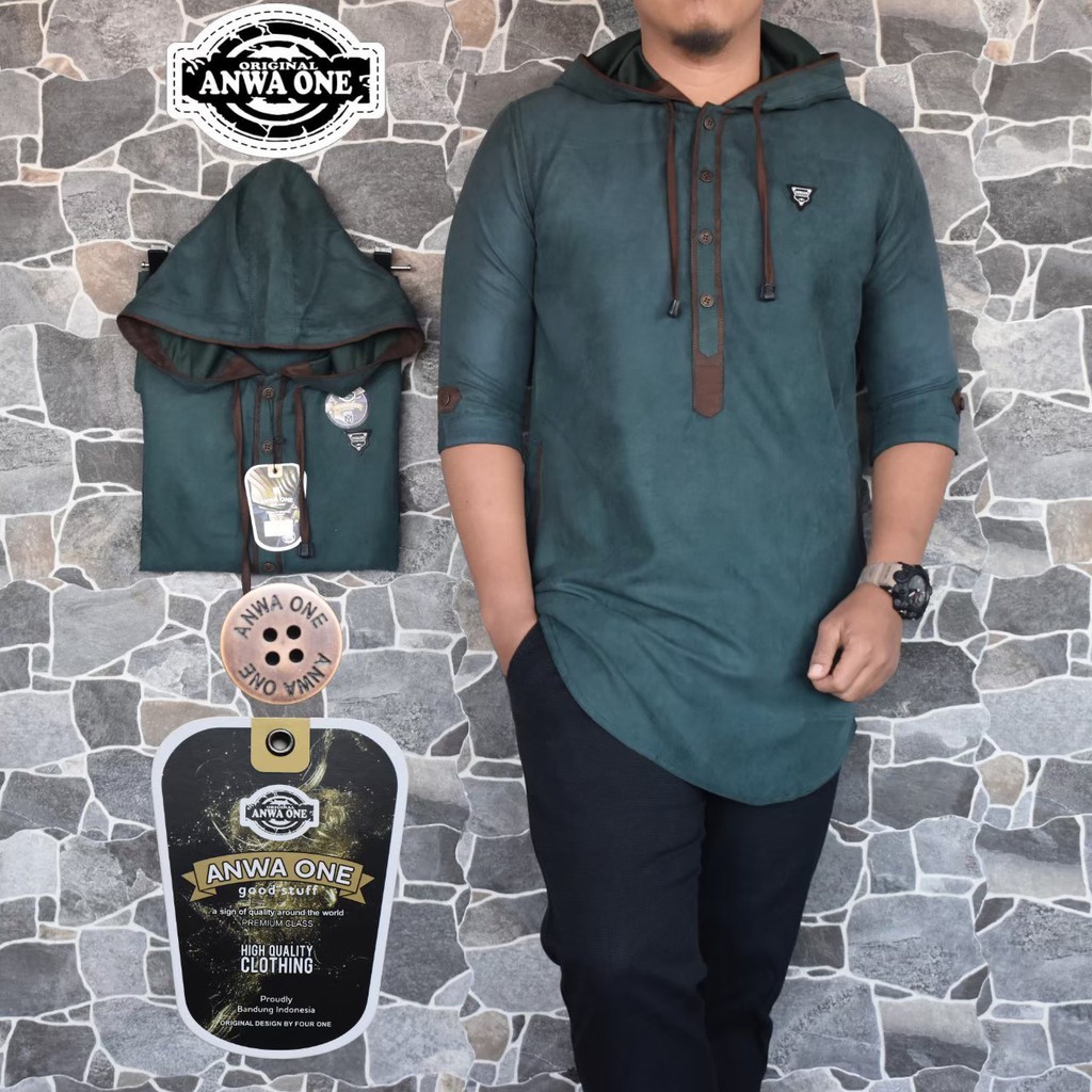 Baju Koko Pria / Baju Gamis Pakistan Pria / Baju Muslim Koko Hoddie Gamis Pakistan / Baju Muslim Pri