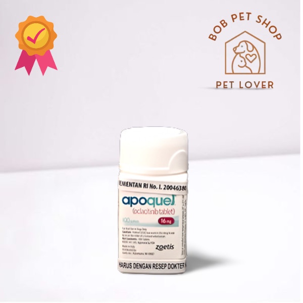 Obat Anjing - Apoquel Dog 16 Mg (10 Tablet) Obat Anti Gatal Dan Alergi Anjing