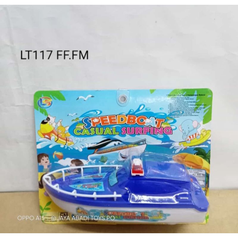 LT 117 - MAINAN KAPAL BOAT BISA JALAN DIATAS AIR FREE BATTERAY LT117