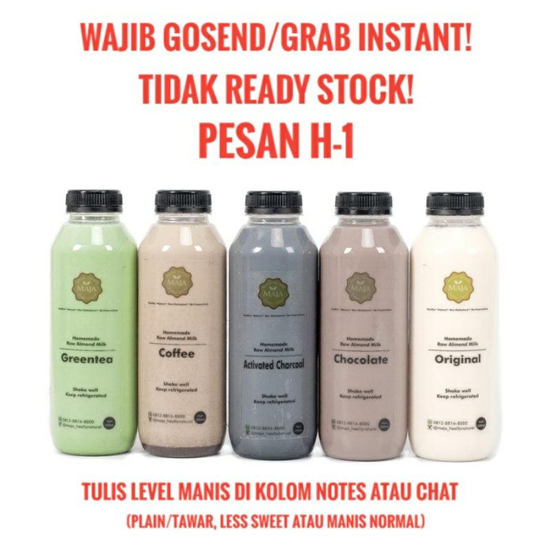 

Maja Almond Milk 500ml (Pesan 1 hari sebelumnya)