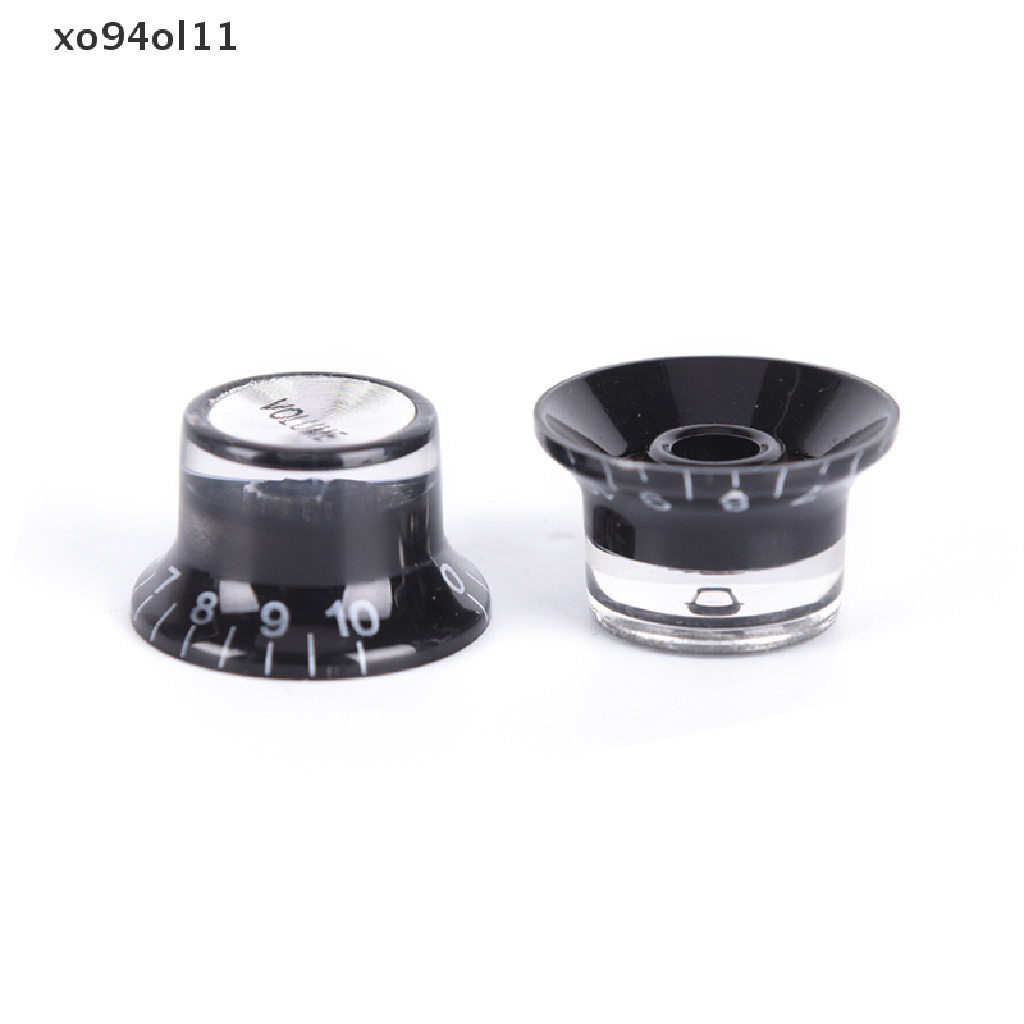 Xo 1 Set Knob Kontrol VOLUME 2 Tone 2 VOLUME Warna Silver Untuk Gitar