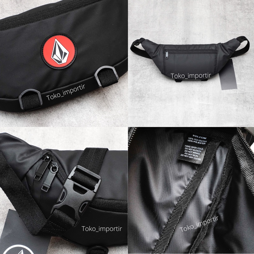 Waistbag Volcom Import Mirror Ori Tas Pinggang Pria Waterproof