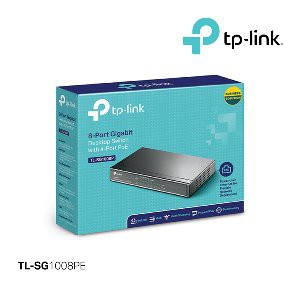 Promo TP LINK TL SG1008PE 8 Port Gigabit Desktop Rackmount Switch with 8 Port PoE Berkualitas