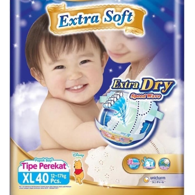 Mamypoko extra soft XL40