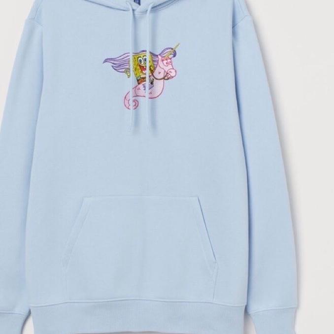 ֍ HOODIE HNM SPONGEBOB UNICORN BLUE ❁