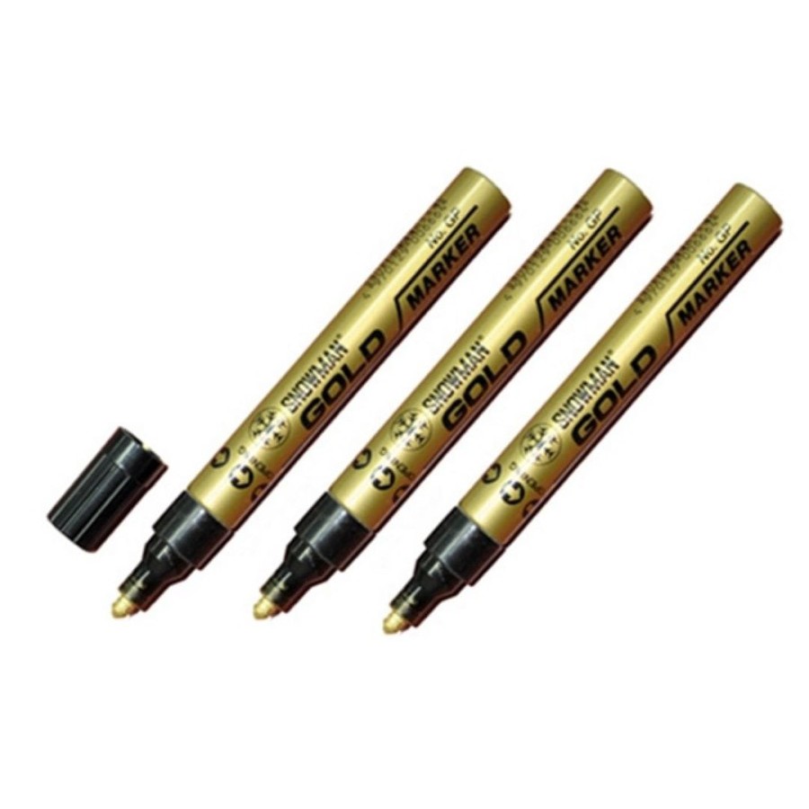 

Spidol Snowman Paint Marker Permanen GP-12 Tinta Gold