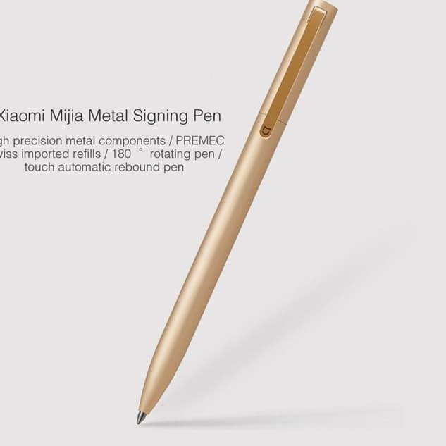 

☋ Xiaomi Mijia Mi ALUMINIUM ROLLERBALL PEN / Pulpen / Bolpen / Ballpoint ☎