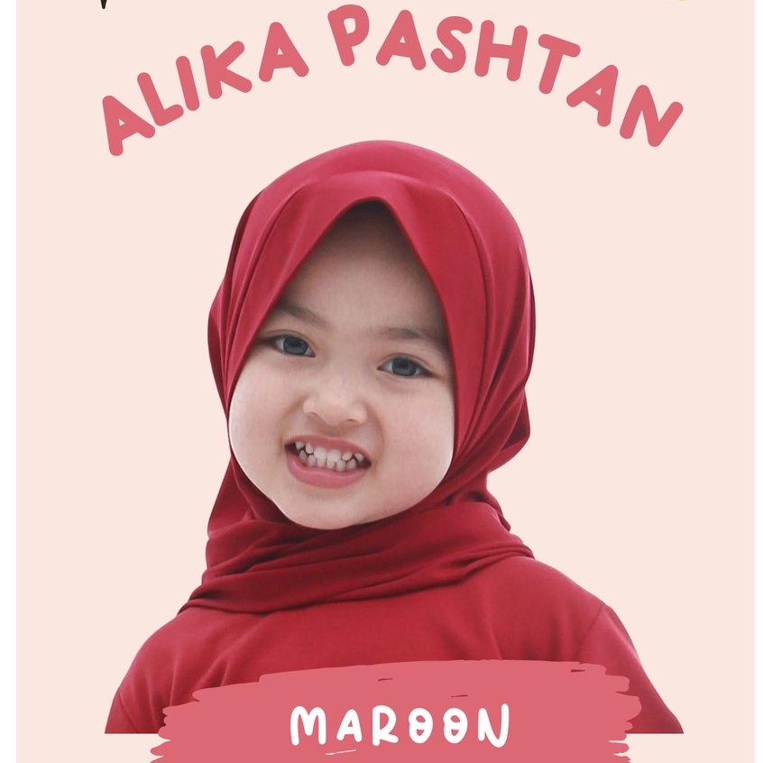 Hijab Anak Pasmina Instan / Hijab Anak Perempuan / Jilbab Anak Bayi Perempuan Aiska / Hijab Anak Daily Lace Newborn - 2 Tahun / Jilbab Anak Bayi Renda Polos / Hijab Anak 0-3 Tahun