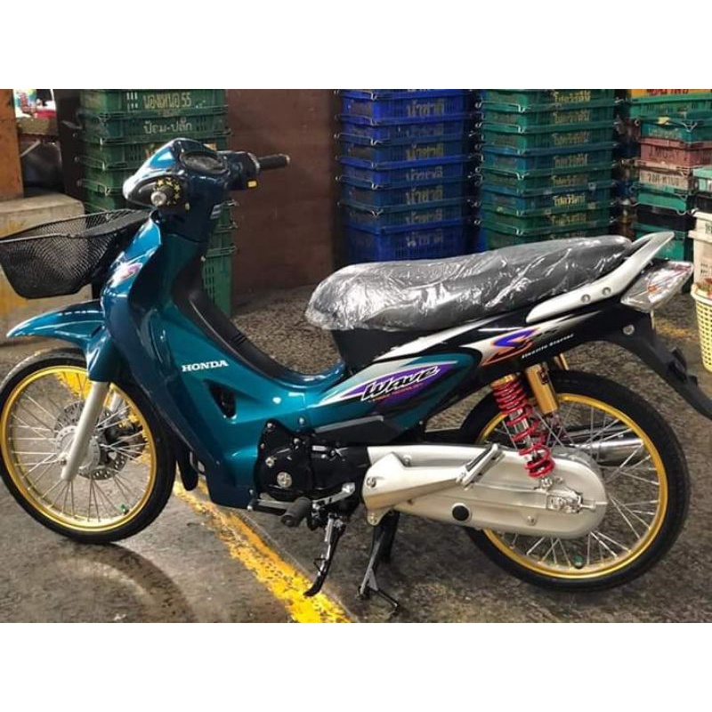 striping wave 125s karisma Thailand hijau hitam