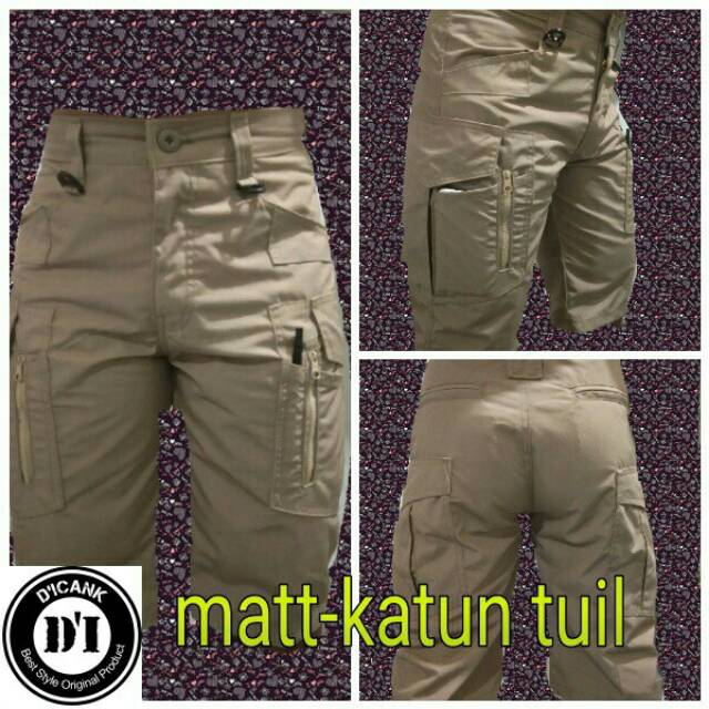 CELANA PENDEK TACTICAL W-TAC bahan katun tuil