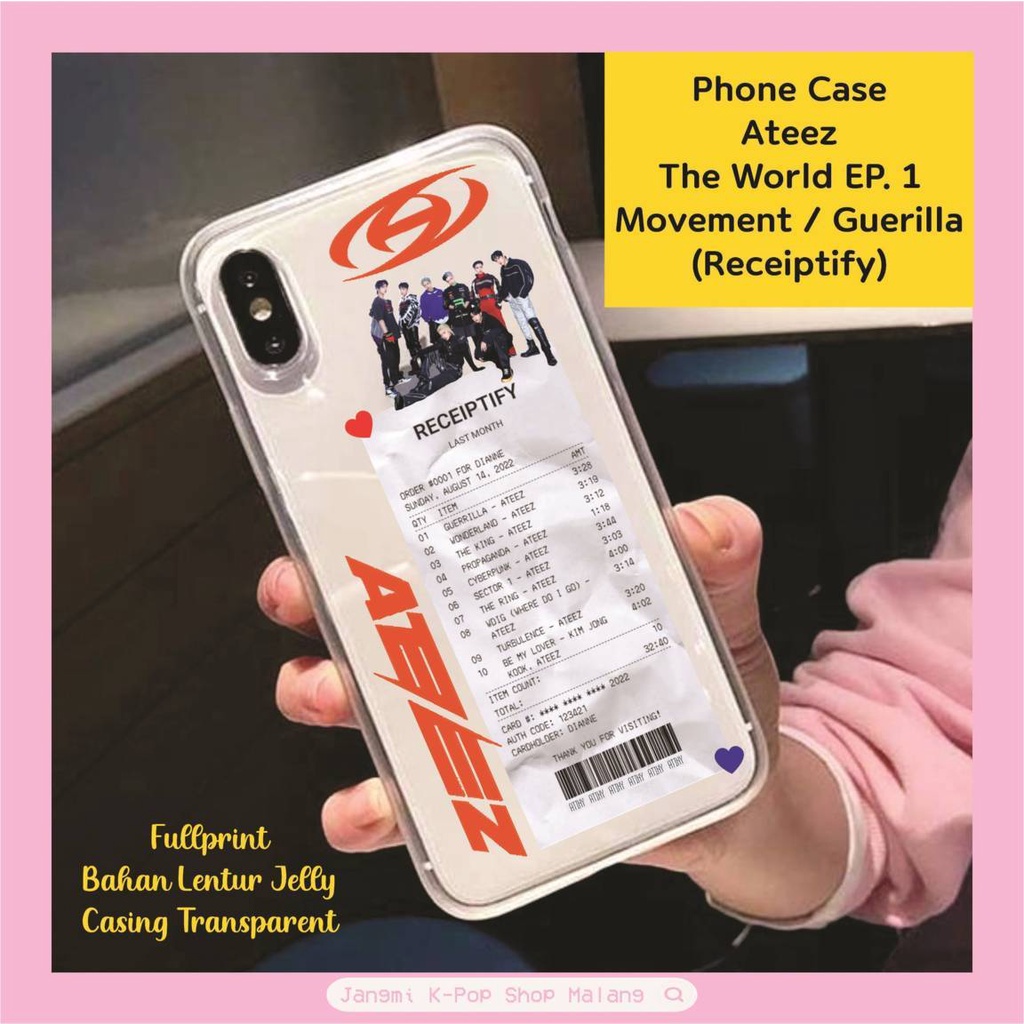 Casing HP Ateez | Phone Case Ateez | Casing HP Ateez | Casing K-Pop | Custom Casing K-Pop | Aestheth