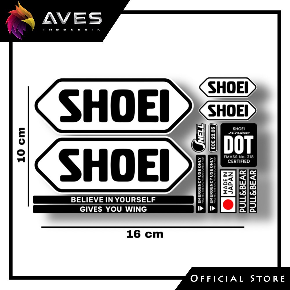 Stiker SET SHOEI J Cruise Convert KYT NJS