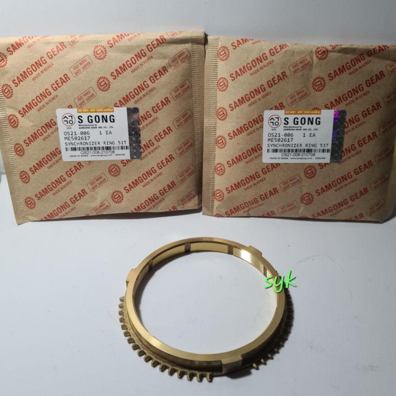 RING SYNCHRONIS ASSY PS125 ME502617 4/5 ORIGINAL SAMGONG MADE IN KOREA