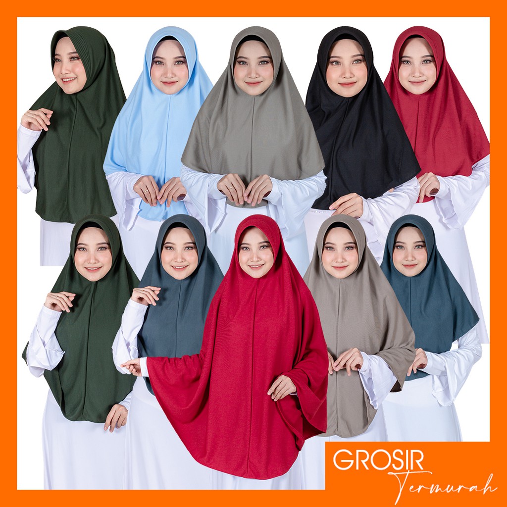 Terlaris..Jilbab Instan ASHA M | Hijab Instan Kaos Bergo Kerudung Instan | Pet Antem Benza