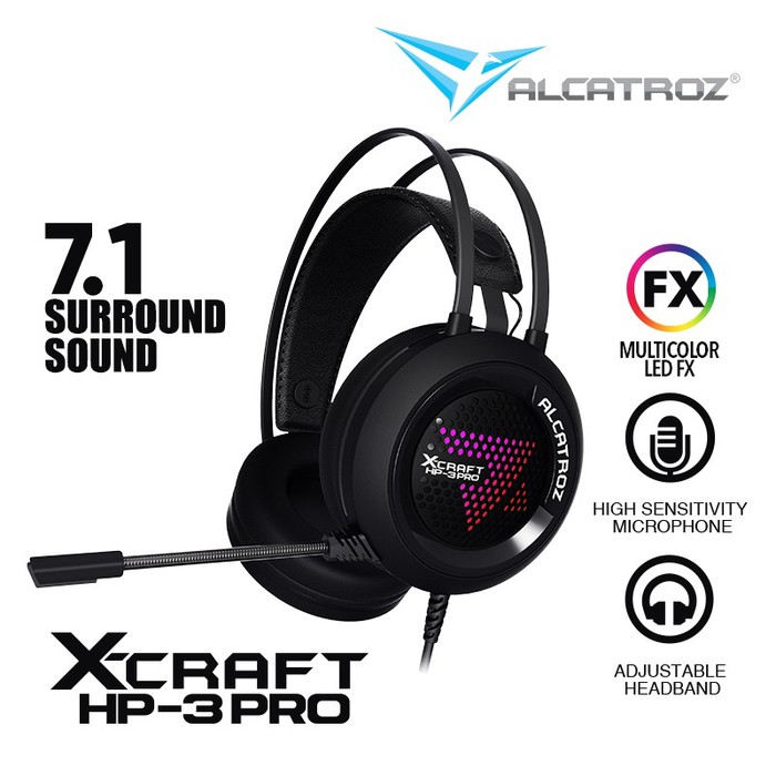 Alcatroz Gaming Headset 7.1 XCraft HP3 PRO AG0608