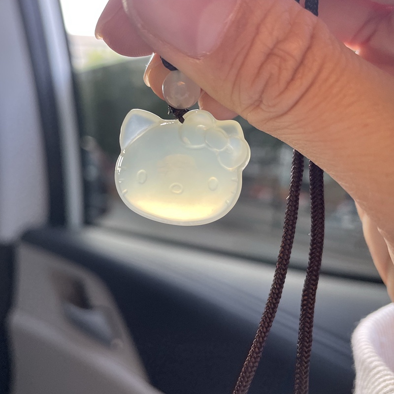 Kalung Rantai Dengan Liontin Kartun Hellokitty Lucu Untuk Wanita