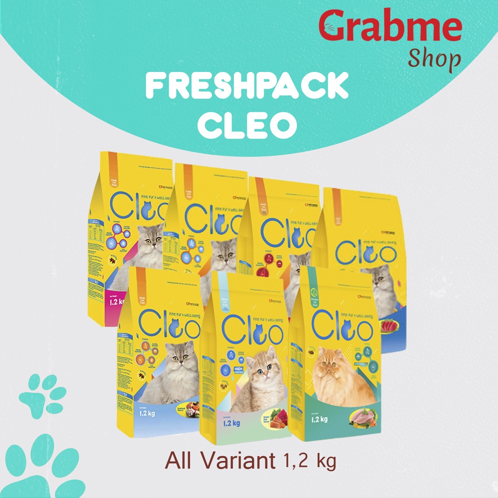 Makanan Kucing kering Premium CLEO All Variant 1,2 kg